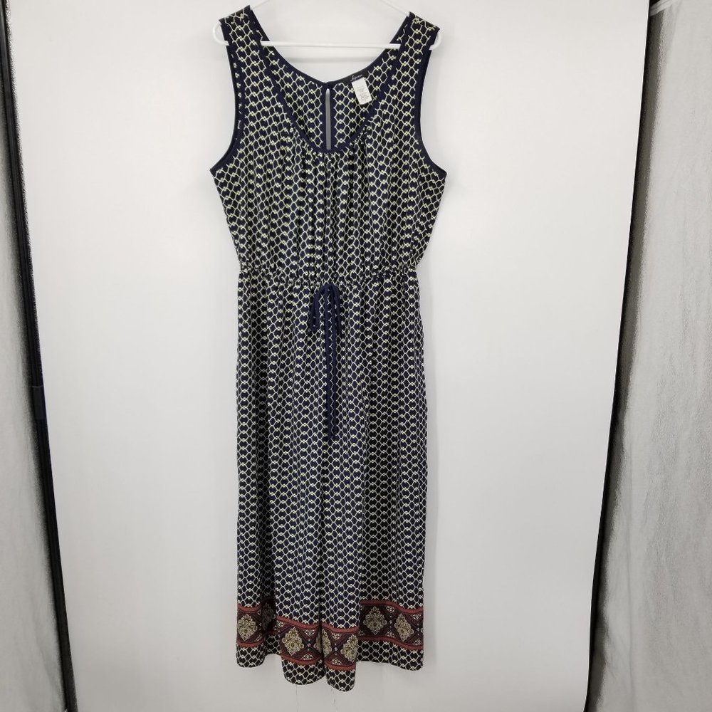 Soprano V Neck Women's Multicolor Oversized Fit Romper Size 1X